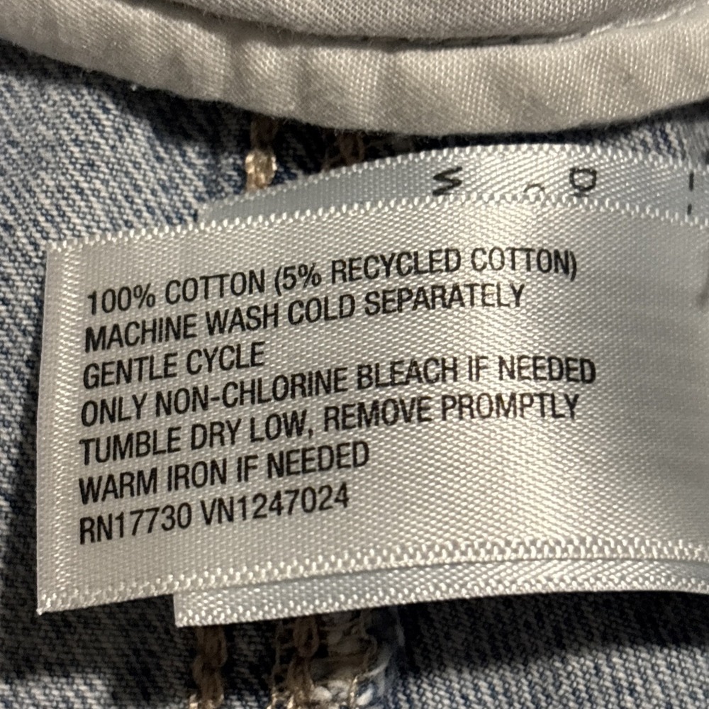 Universal Thread Jean Shirt Dress Womens XSmall Blue Denim Basic Pockets Retro - Picture 4 of 14